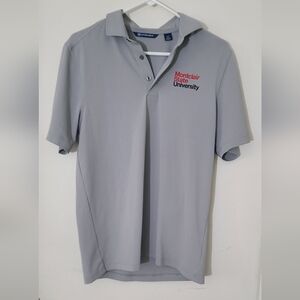 Montclair State University Cutter & Buck Light Gray Polo Shirt Small